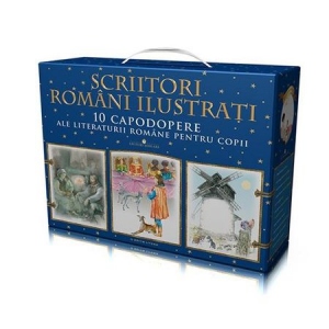 Cutie cadou Scriitori romani ilustrati I (10 vol.)