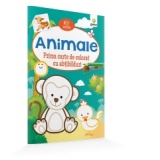 Prima carte de colorat cu abtibilduri - Animale (2+ ani)