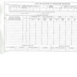 NIR - Note de intrare-receptie si constatare diferente (autocopiative alb+galben) 50 set/carnet