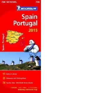 Spain and Portugal 2015 National Map 734