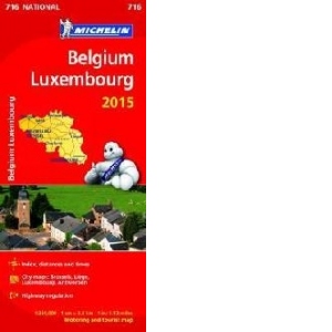 Belgium and Luxembourg 2015 National Map 716