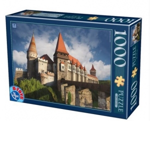 Puzzle 1000 piese Imagini din Romania - Castelul Corvinilor Hunedoara ziua
