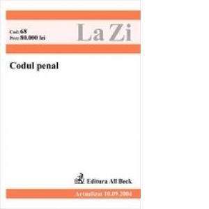 Codul penal actualizat 1.08.2005