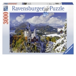 Puzzle Castelul Neuschwanstein Iarna, 3000 Piese