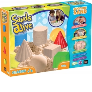 Set nisip kinetic Sands Alive si forme pentru constructie