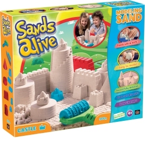 Set nisip kinetic Sands Alive si forme pentru castel