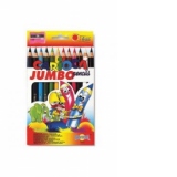 Creioane colorate Jumbo 12/set