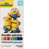 Minions Creioane colorate 18cm, 12 culori