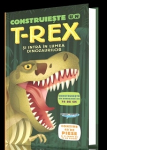 Construieste un T-Rex si intra in lumea dinozaurilor - puzzle 3D urias inclus