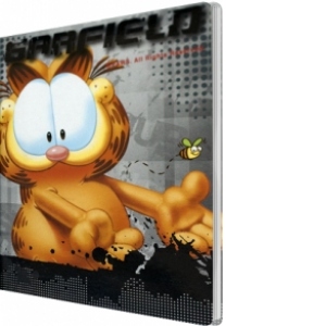 Caiet Garfield A6 dictando cu coperta de plastic