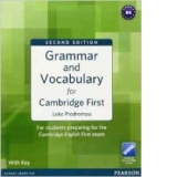 Grammar and Vocabulary for Cambridge First with Key and Access to Longman Dictionaries Online (Grammar and  vocabulary)