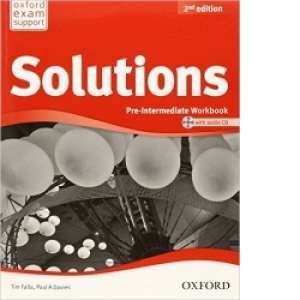 Solutions Pre-Intermediate Workbook and Audio CD Pack Second Edition