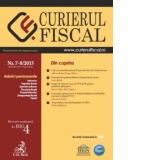 Curierul Fiscal, Nr. 7-8/2015