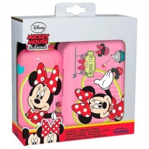 Set PREMIUM cutie pentru sandwich si sticluta pentru apa Disney Minnie Mouse
