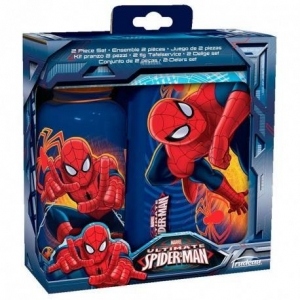 Set PREMIUM cutie pentru sandwich si sticluta pentru apa Spiderman