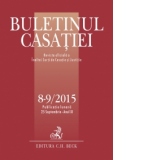 Buletinul Casatiei nr. 8-9/2015