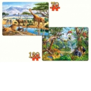 Puzzle 2 in 1 Savanna and Jungle 021031
