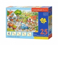 Puzzle educativ Numaram la Ferma E128