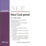 Noul Cod penal si 11 legi uzuale. Actualizat 29 septembrie 2015
