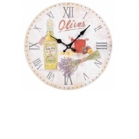 Ceas de lemn de perete Olives