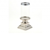 Suport lumanare Silverglass 10x10x25 cm