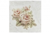 Tablou Canvas Summer Roses, 80x80cm