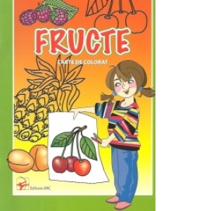 Fructe. Carte de colorat