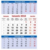 Calendar triptic 2016