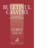 Buletinul Casatiei nr. 12/2015