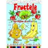 Invatam si coloram Fructele - Carte de citit si colorat