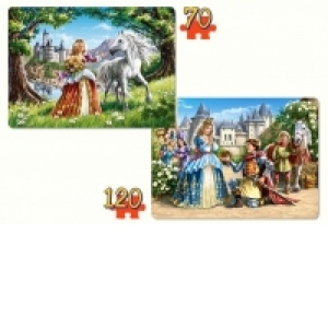 Puzzle 2 in 1 Charming Princess 21017