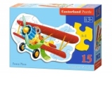 Puzzle 15 piese Funny Plane 15092