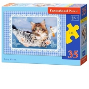Puzzle 35 piese Lazy Kitten 35199