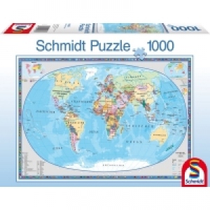 Puzzle 1000 piese - Harta politica a lumii