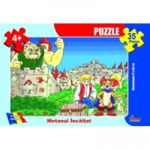 Puzzle 35 piese - Motanul incaltat