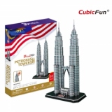 Turnurile Petronas Kuala Lumpur Malaezia - Puzzle 3D - 88 de piese