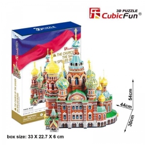 Biserica Invierii Rusia - Puzzle 3D - 233 de piese