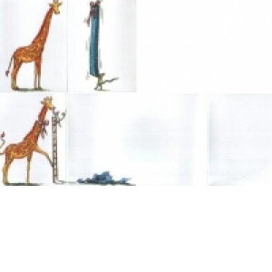 Felicitare pliata - Cadou pentru girafa