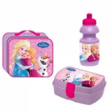 Set Premium geanta, cutie sandwich si sticla de apa Disney Frozen