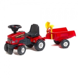 Tractoras Baby Farm Mustang cu Remorca