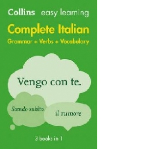 Easy Learning Complete Italian Grammar, Verbs and Vocabulary
