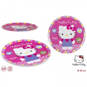 Farfurie melamina pentru copii Hello Kitty
