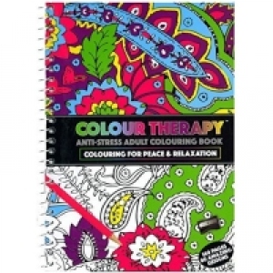 Colour Therapy - Carte de colorat anti-stress pentru adulti A5
