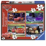 Puzzle Disney Cars, 4 buc in Cutie, 12/16/20/24 piese