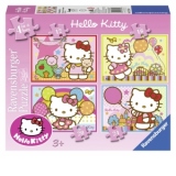 Puzzle Hello Kitty, 4 buc in Cutie, 12/16/20/24 piese