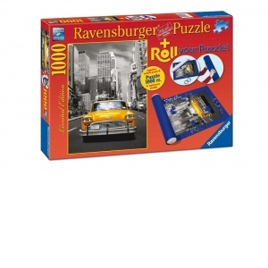 Puzzle New York Taxi, 1000 Piese + Suport Pt Rulat