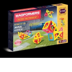 Joc de constructie magnetic MAGFORMERS - My First - Animale (20 piese)