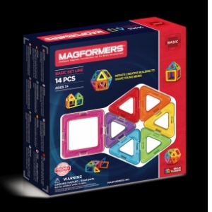 Joc de constructie magnetic MAGFORMERS - Standard (14 piese)