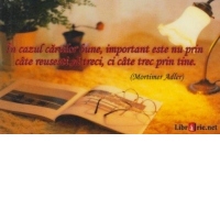 Card magnetic laminat - In cazul cartilor bune, important este nu prin cate reusesti sa treci, ci cate trec prin tine (Mortimer Adler)