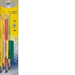 Creion cu guma HB triunghiular 0870